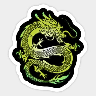 Japanese Dragon Vintage Demon Retro 101 Sticker